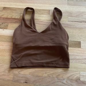 brown lululemon align top